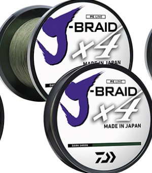 Daiwa J-Braid Braided Line x4 150yd Dark Green - Dick Smith's Live Bait &  Tackle