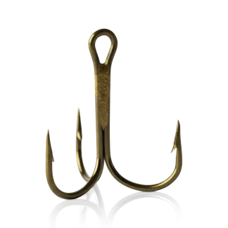 Mustad Round Bend Treble Hook - 5pk