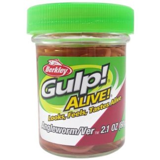Berkley Gulp Alive Angle Worm 1" Brown