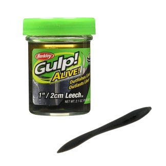Berkley Gulp Alive Leech 1" Black