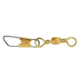 Eagle Claw Barrel Swivel w/ Safety Snap