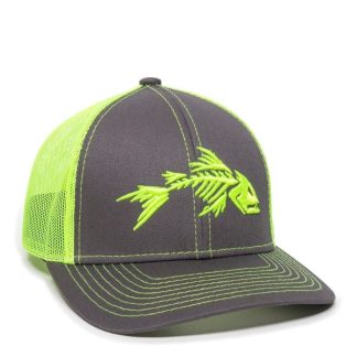 Outdoor Cap Fish Bones Meshback Cap